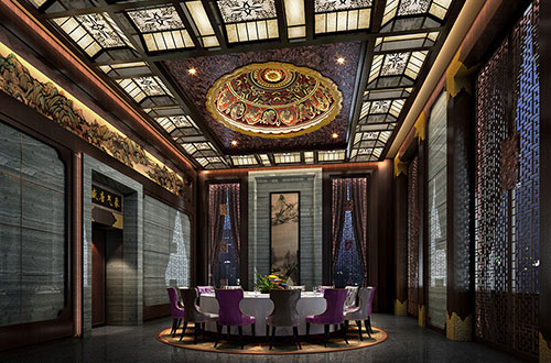 乌兰浩特低调奢华的新中式酒店设计效果图