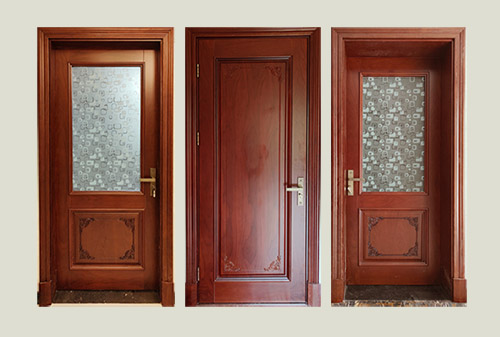 乌兰浩特中式家庭装修实木木门定制安装效果图